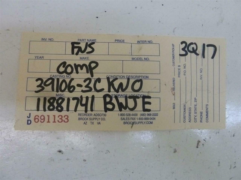 OEM Engine Computer Hyundai Genesis 2013 39106-3Ckn0 3.8L ECU ECM PCM