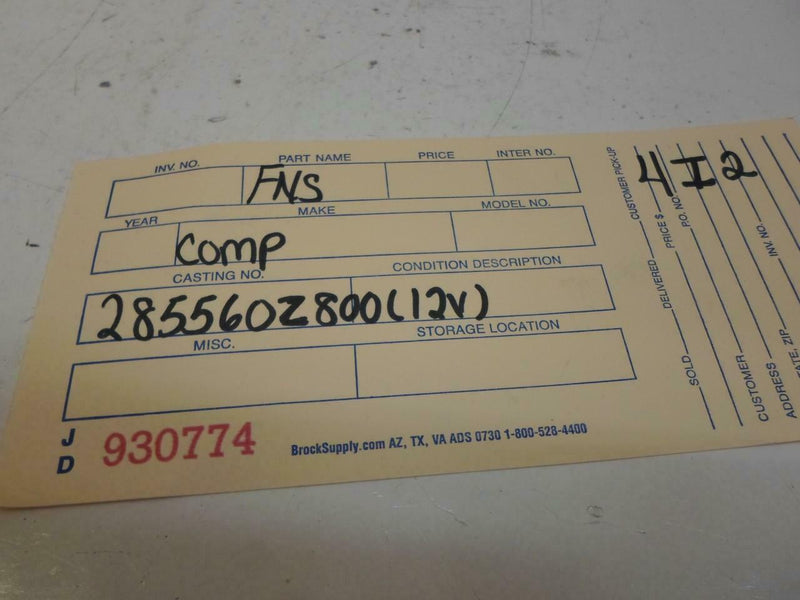 Airbag Control Module Nissan Altima 2000 2001 285560Z800