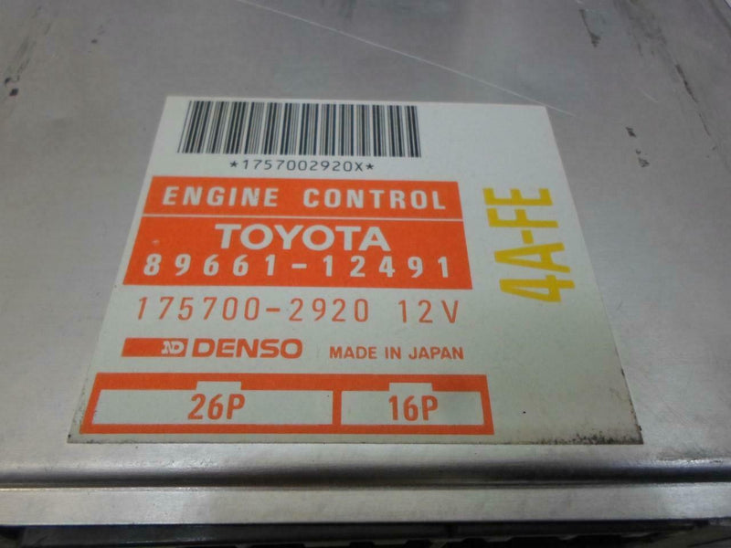 OEM Engine Computer Programmed Plug&Play Toyota Corolla 1991 1992 89661-12491