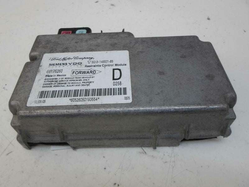 Airbag Control Module for 2005, 2006, 2007 Ford Five Hundred – 6G13-14B321-BB