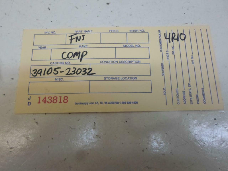 OEM Engine Computer Hyundai Elantra 2003 39109-23032 Mt ECM PCM ECU