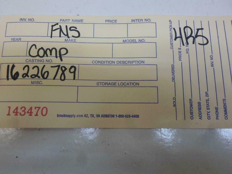 ABS Control Module Chevrolet Cavalier 1996 1997 1998 1999 16226789