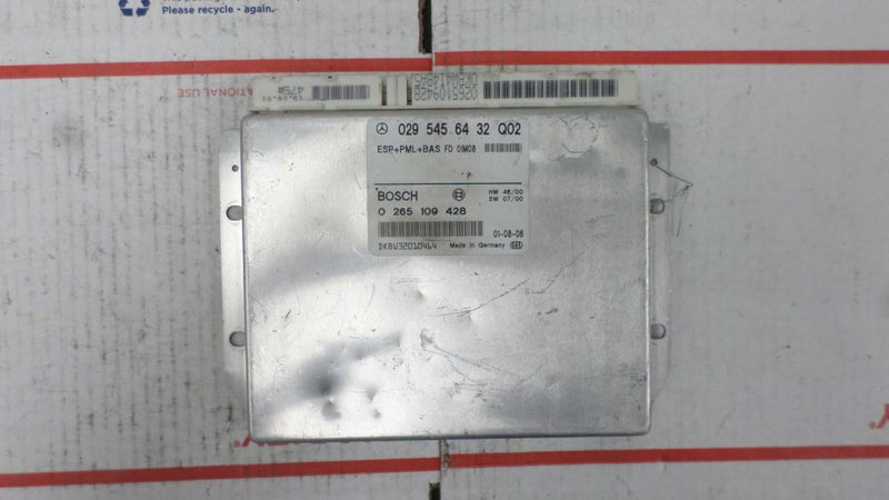 ABS Control Module Mercedes-Benz W210 E-Class E320 2000 2001 2002 0295456432