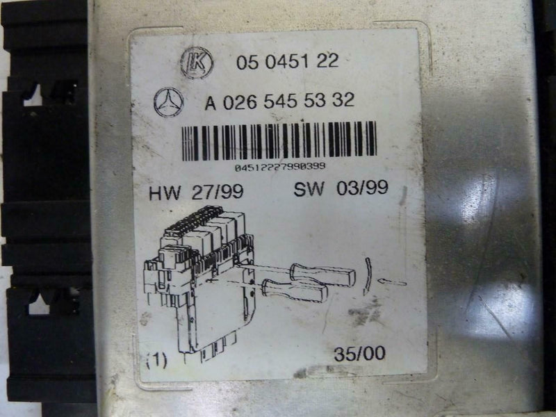 Body Control Module Mercedes-Benz CL-Class CL500 2001 2002 – 0265455332 BCM BCU