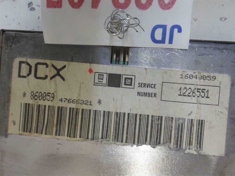 OEM Engine Computer Chevrolet Spectrum 1985 1226551 ECM PCM ECU