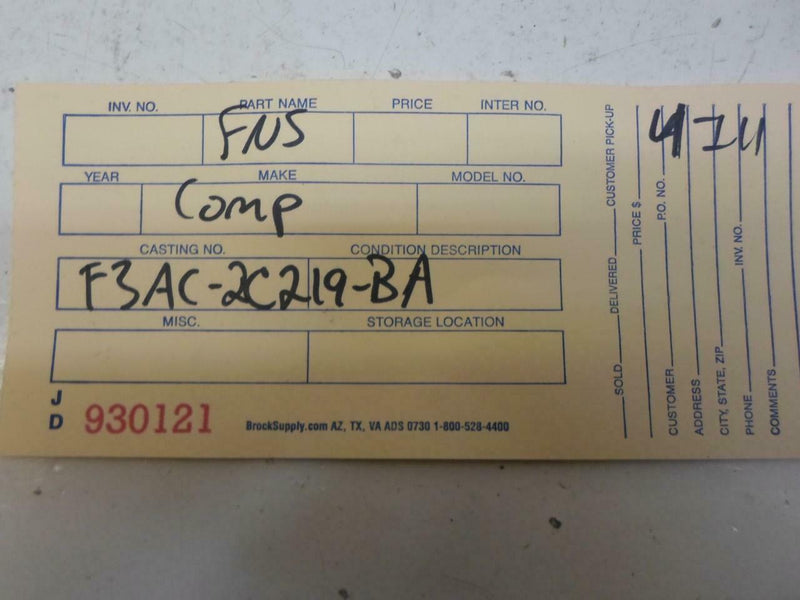 ABS Control Module Ford Crown Victoria 1993 1994 F3Ac-2C219-Ba