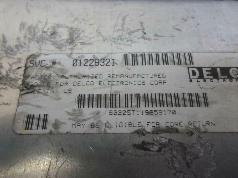 OEM Engine Computer Chevrolet Cavalier 1988 1989 01228321 PCM ECM ECU