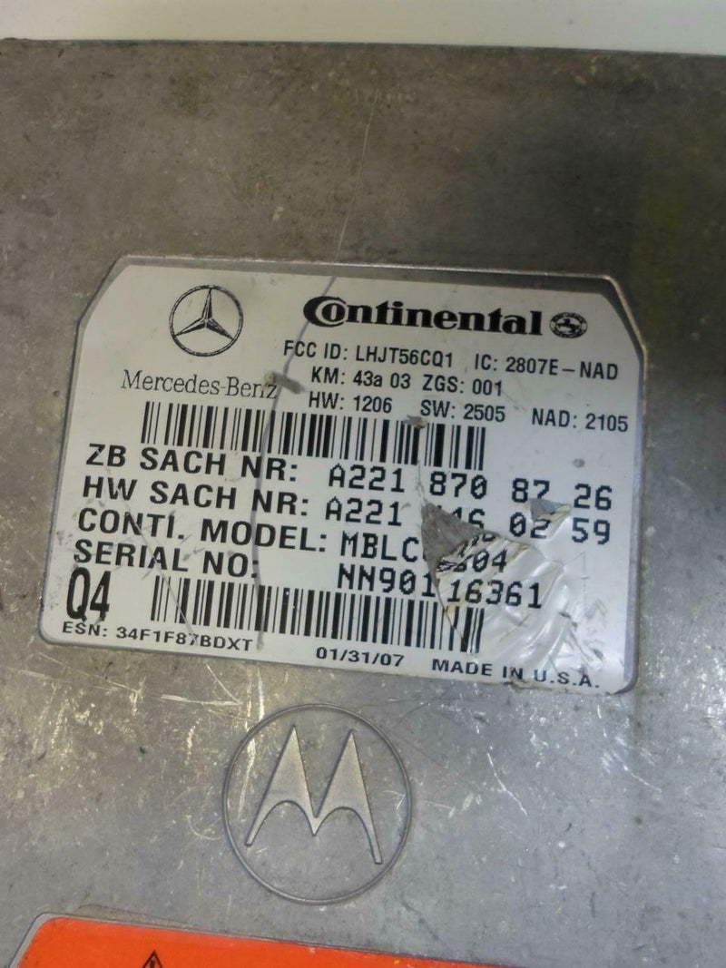 Communication Control Module for 2007 Mercedes-Benz C-Class – 221 870 87 26