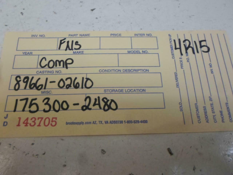 OEM Engine Computer Programmed Plug&Play Toyota Corolla 1999 2000 89661-02610 PCM