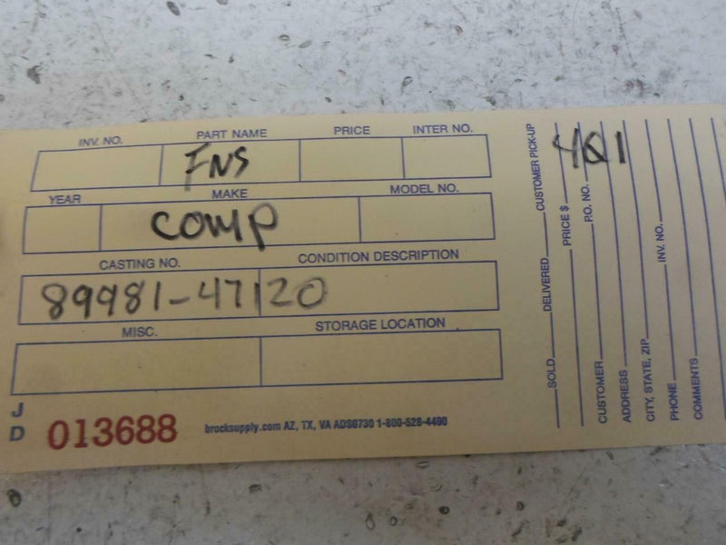 Hybrid Vehicle Control Module Toyota Prius 2005 2006 89981-47120