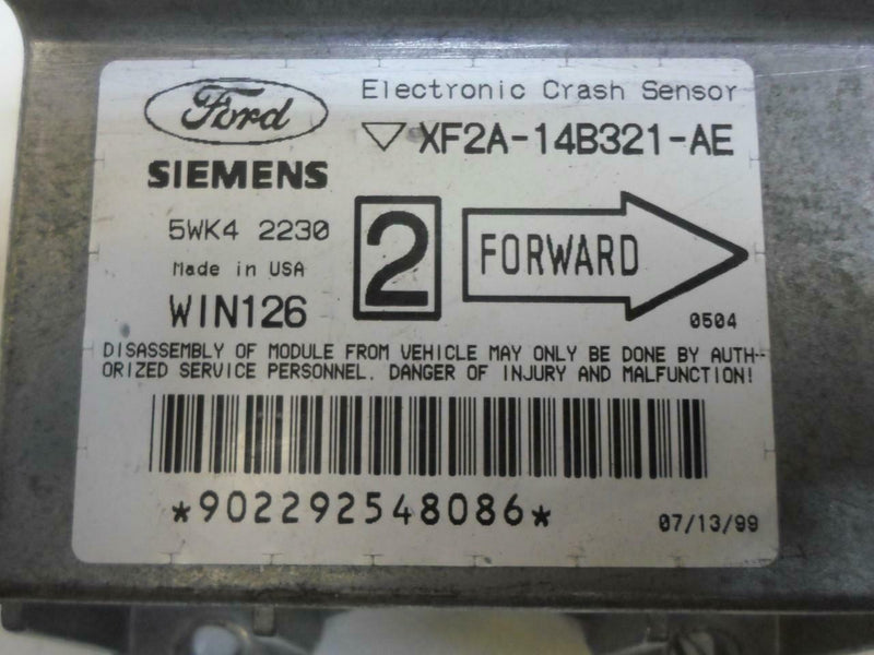 Airbag Control Module Ford Windstar 1999 2000 Xf2A-14B321-Ae