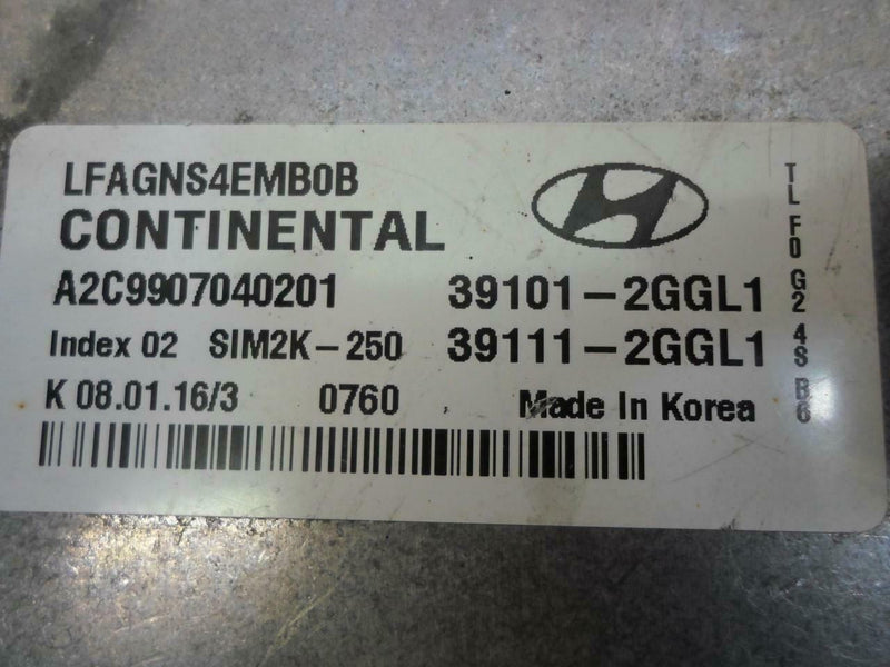 OEM Engine Computer Hyundai Sonata 2015 2016 39111-2Ggl1 39101-2Ggl1 PCM ECM ECU
