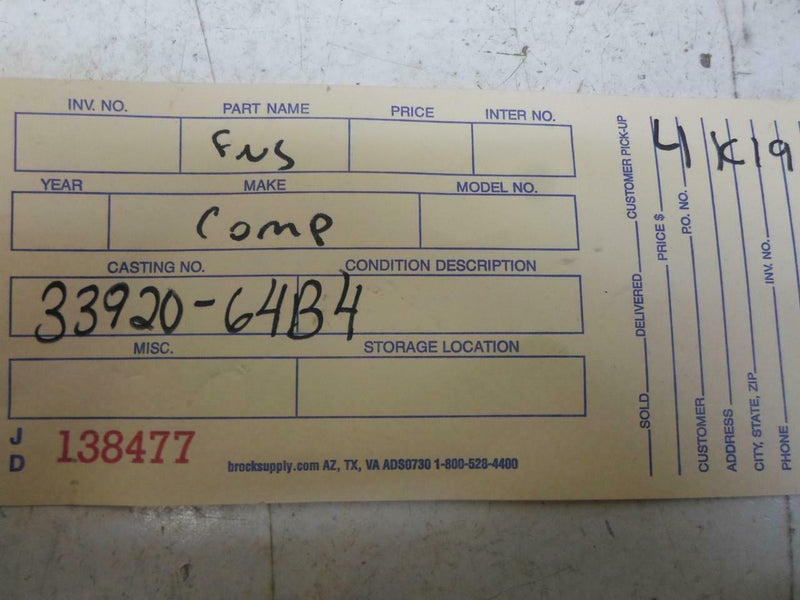 OEM Engine Computer Suzuki Swift 1989 33920-64B40 At ECM PCM ECU