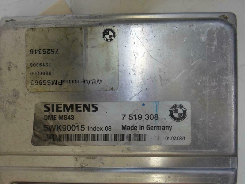 OEM Engine Computer BMW X5 2003 2004 2005 7519308 3.0L PCM ECM ECU