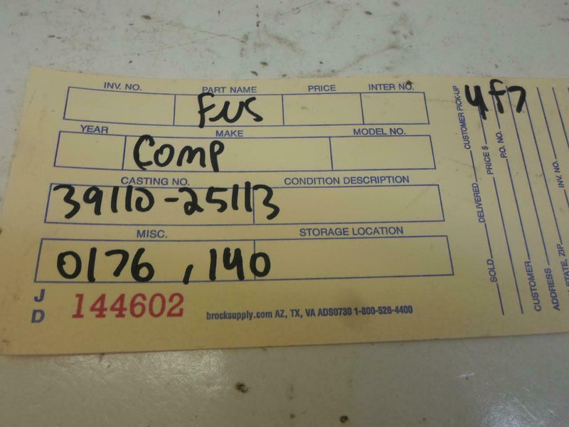 OEM Engine Computer Hyundai Sonata 2006 2007 2008 39110-25113 2.4L Mt ECM PCM