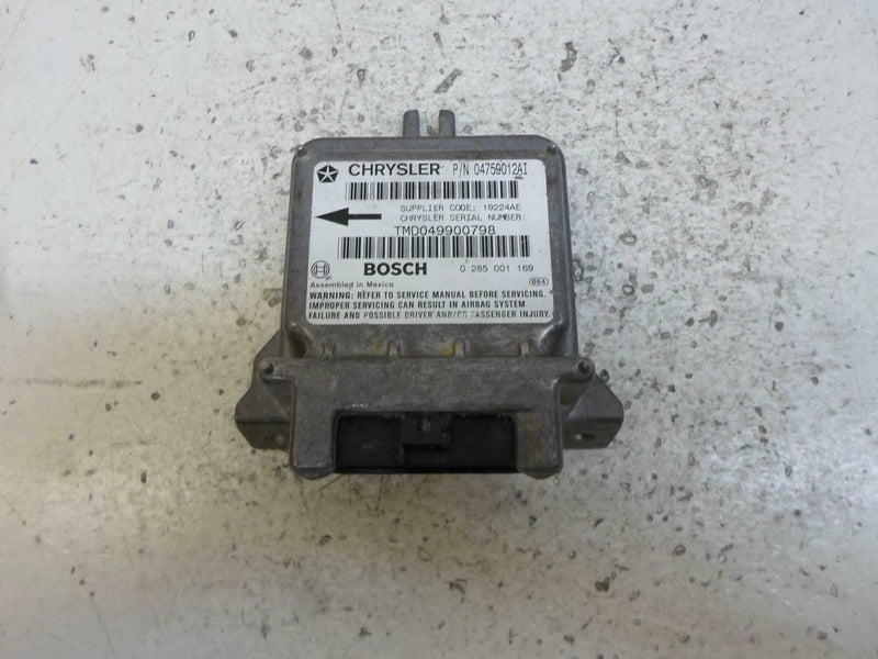 Airbag Control Module Chrysler Concorde 1999 04759012Ai