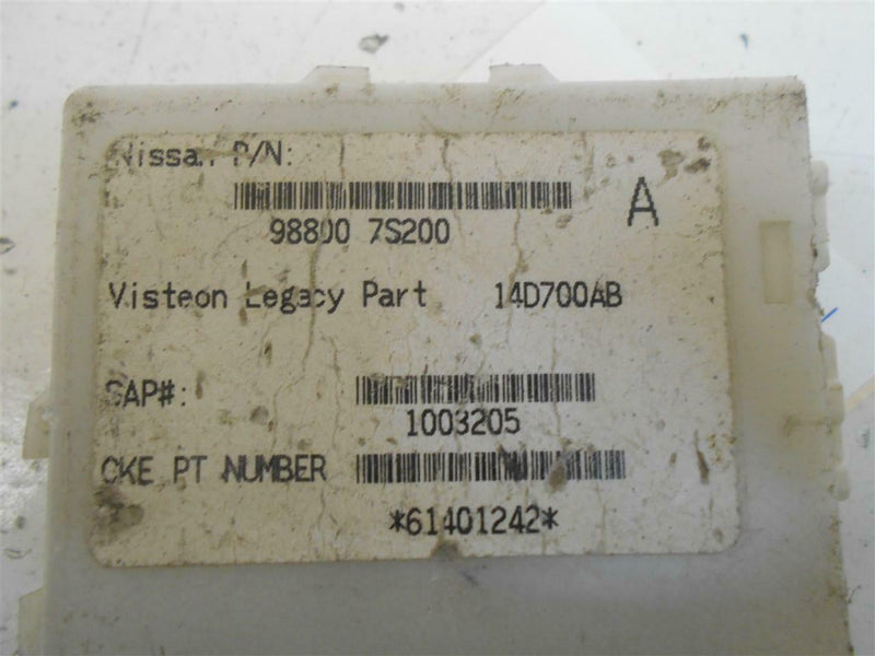 Memory Control Module Nissan Titan 2005 2006 2007 2008 2009 2010 98800 7S200