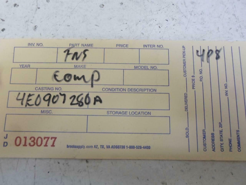 Onboard Power Supply Control Module Audi A8 2003 2004 2005 2006 4E0907280A