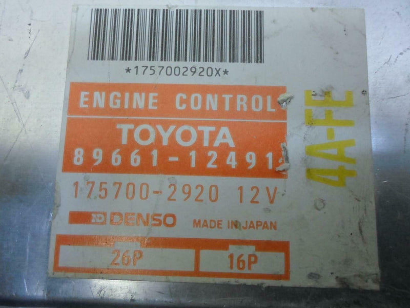 OEM Engine Computer Programmed Plug&Play Toyota Corolla 1991 1992 89661-12491