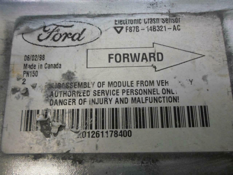 Airbag Control Module Ford Ranger 1998 1999 F87B-14B321-Ac