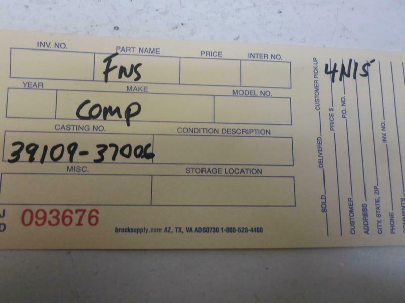 OEM Engine Computer Hyundai Sonata 2001 39109-37006 PCM ECM ECU