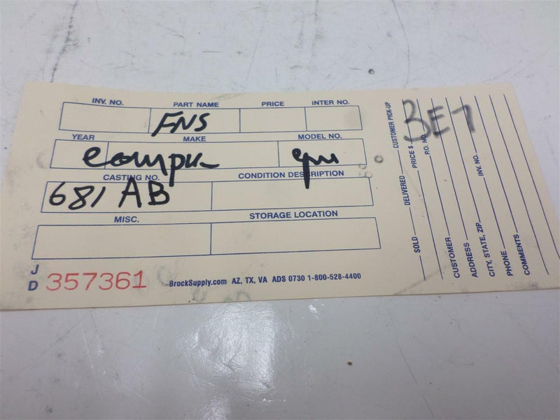 OEM Engine Computer Programmed Plug&Play Chrysler Sebring 2003 04896681Ab 2.7L PCM