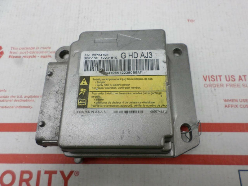 Airbag Control Module Chevrolet Express 3500 Van 2003 2004 2005 12231810