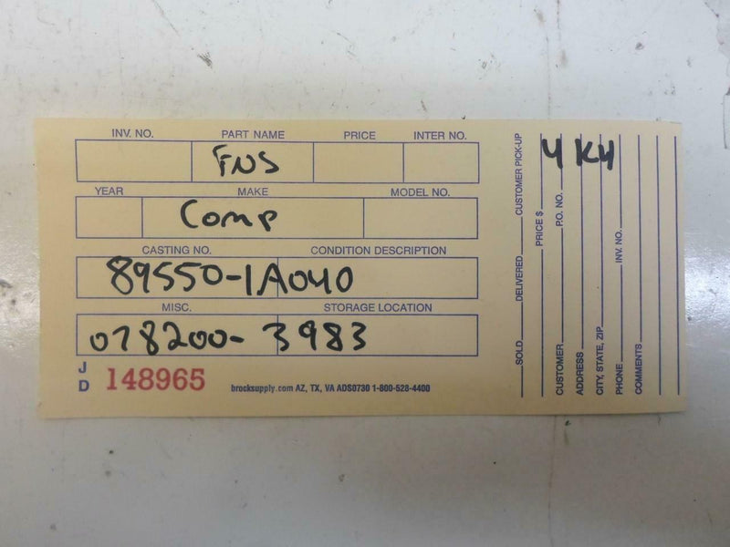 Emission Control Module Toyota Corolla 1988 1989 89550-1A040