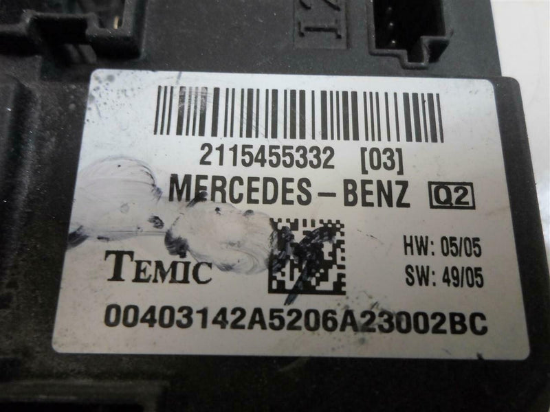 Signal Activation Body Control Module Mercedes-Benz E-Class 2007 2008 2115455332