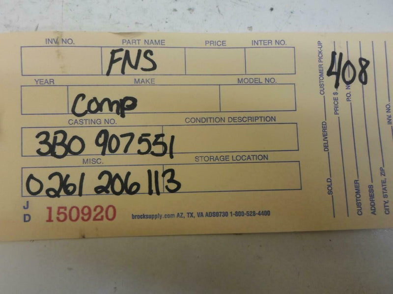 OEM Engine Computer Audi A6 1999 2000 2001 3B0907551G ECM ECU PCM