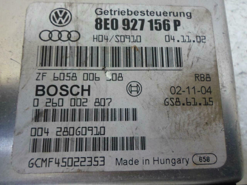 Transmission Control Module TCM TCU Audi A4 2003 2004 8E0927156P 1.8L