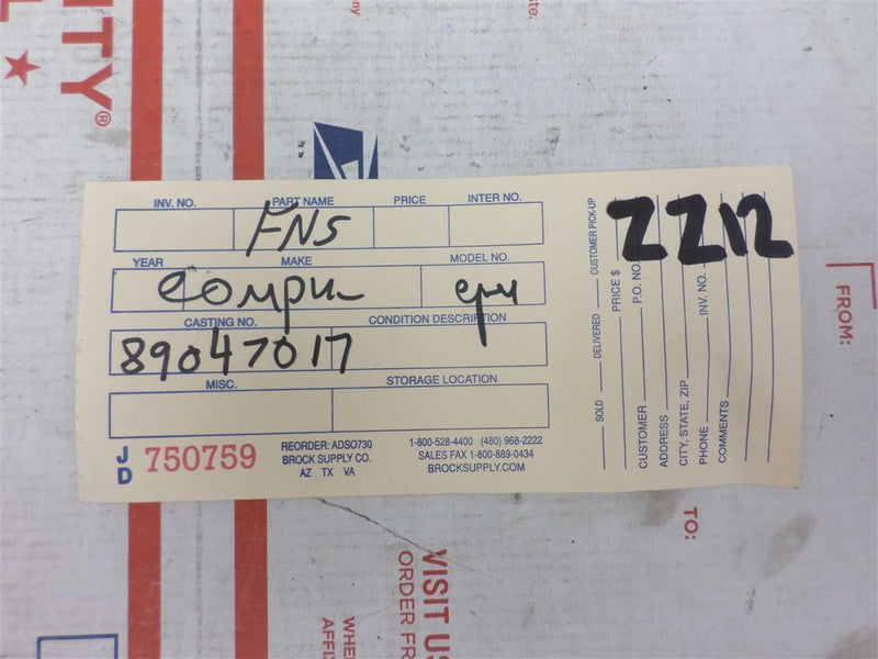 Communication Control Module Chevrolet Uplander 2005 2006 89047017