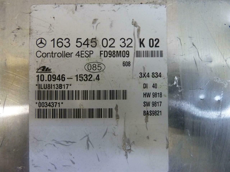 ABS Control Module Mercedes-Benz ML-Class 1998 1999 1635450232