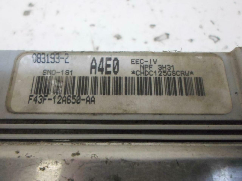 OEM Engine Computer for 1994 Ford Tempo 2.3L – F43F-12A650-AA