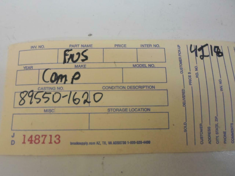 Emission Control Module Toyota Tercel 1990 89550-16201