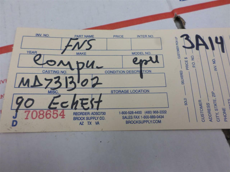 Transmission Control Module TCM TCU Mitsubishi Galant 1989 1990 Md731302