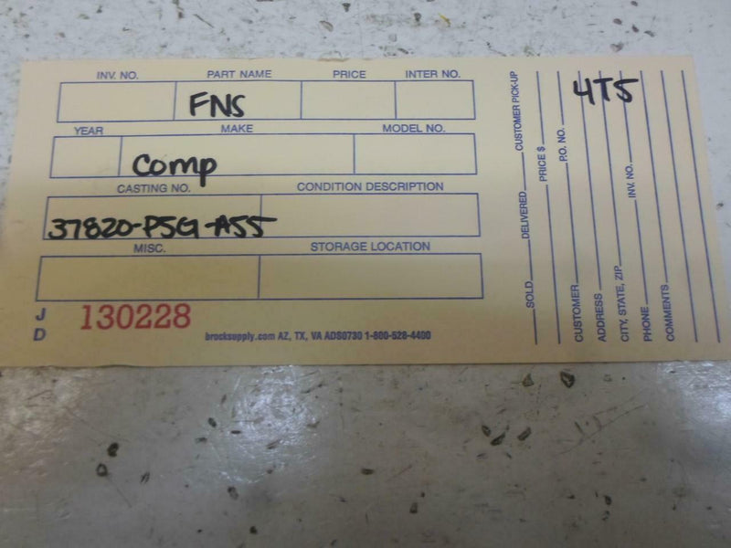 OEM Engine Computer Acura Tl 1998 37820-P5G-A55 ECM PCM ECU