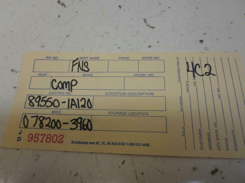 Emission Control Module Toyota Corolla 1987 89550-1A120