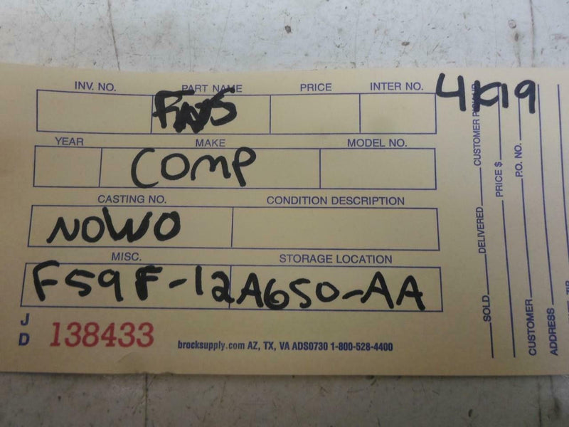 OEM Engine Computer Ford Aerostar 1995 F59F-12A650-Aa Now0 4.0L ECM PCM ECU