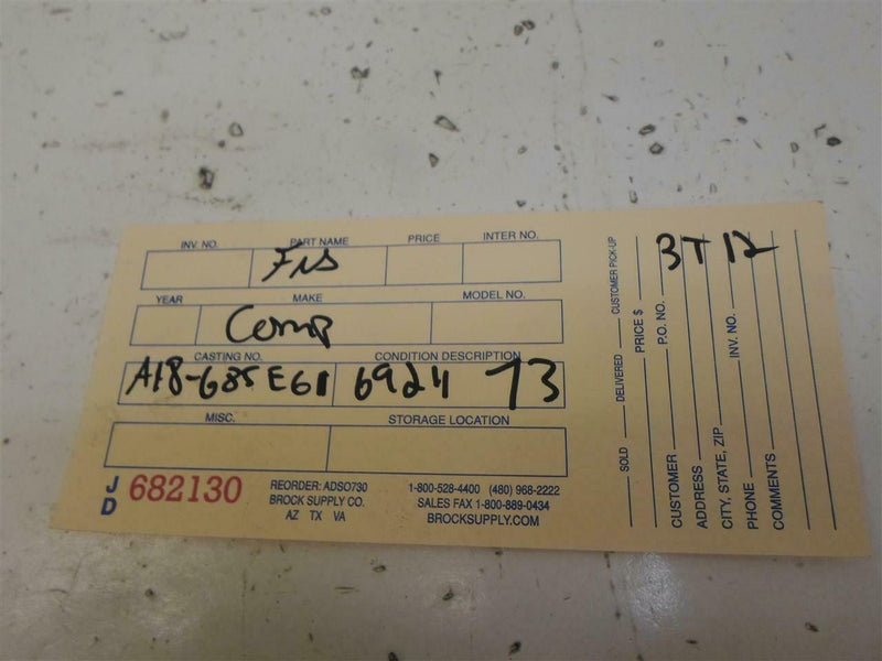 OEM Engine Computer Nissan Maxima 1987 A18-685 E61 At ECM PCM ECU