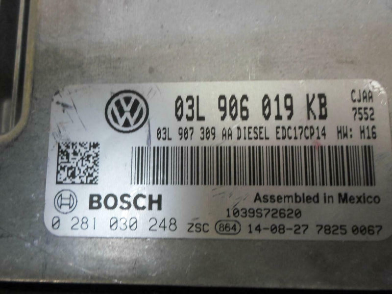 OEM Engine Computer Volkswagen Beetle 2013 2014 – 03L906019KB ECM ECU PCM