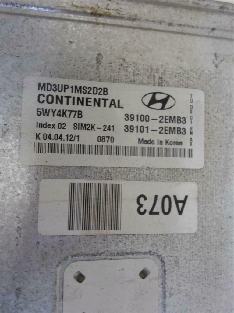 OEM Engine Computer Hyundai Elantra 2011 2012 2013 39101-2Emb3 1.8L At ECM ECU