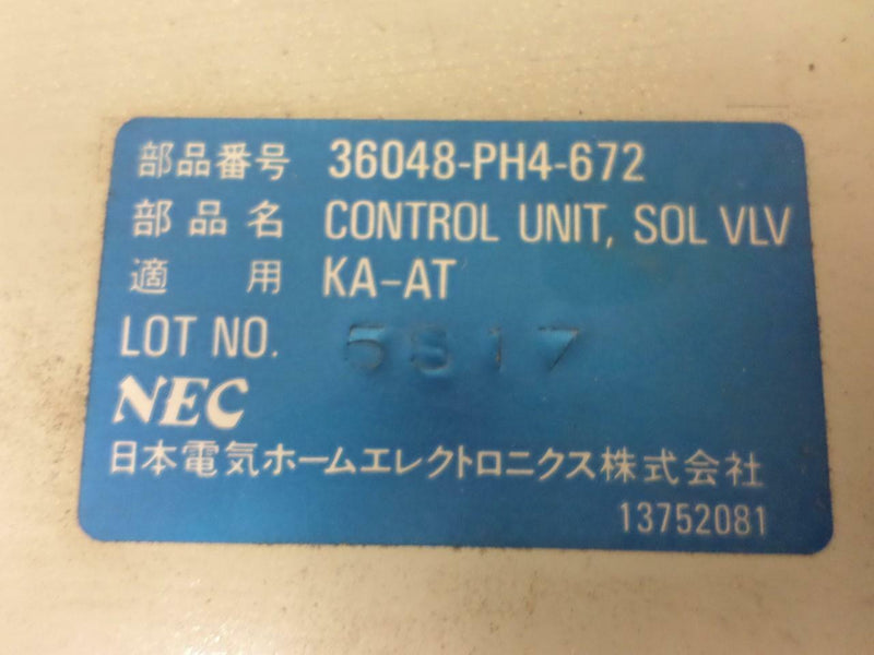 OEM Engine Computer Honda Accord 1986 1987 36048-Ph4-672 PCM ECM ECU