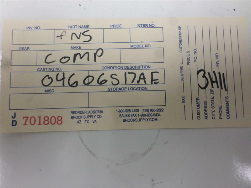 Transmission Control Module TCM TCU Chrysler Lhs 2000 04606517Ae