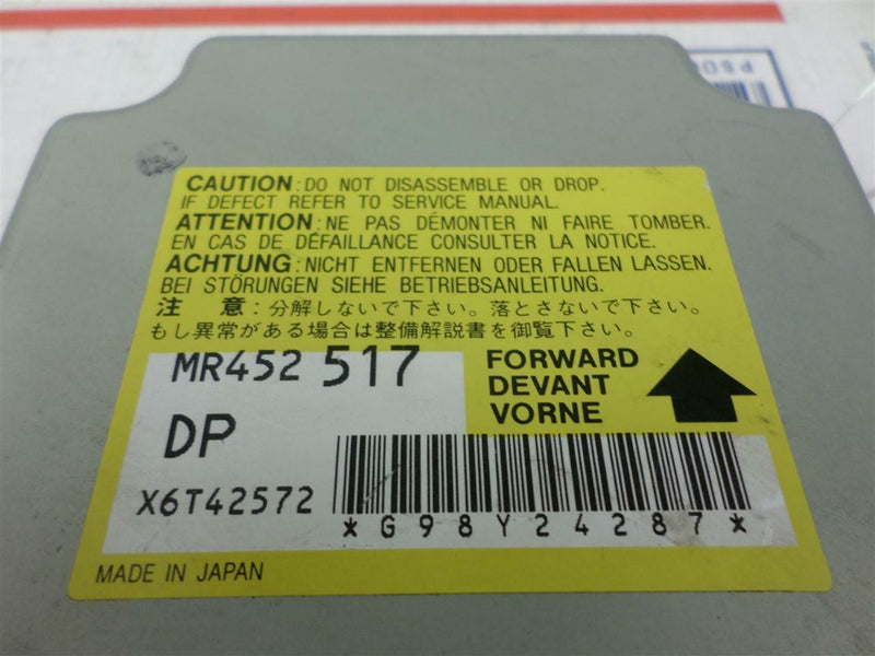 Airbag Control Module Mitsubishi Galant 1999 Mr452517