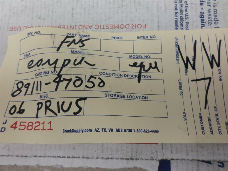 Multiplex Network Toyota Prius 2006 2007 2008 2009 89111-47050 Gateway