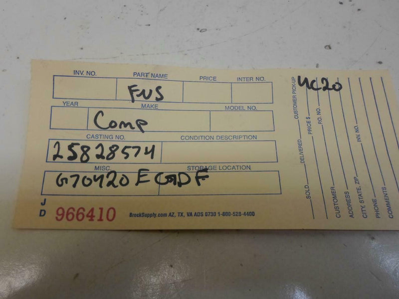 Communication Control Module Chevrolet Impala 2007 2008 25828574