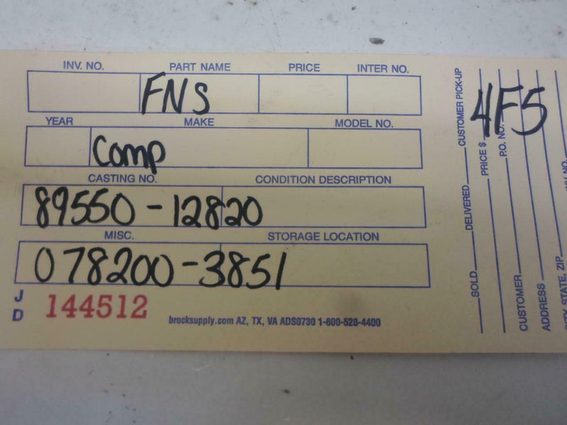 Emission Control Module Toyota Corolla 1986 1987 89550-12820