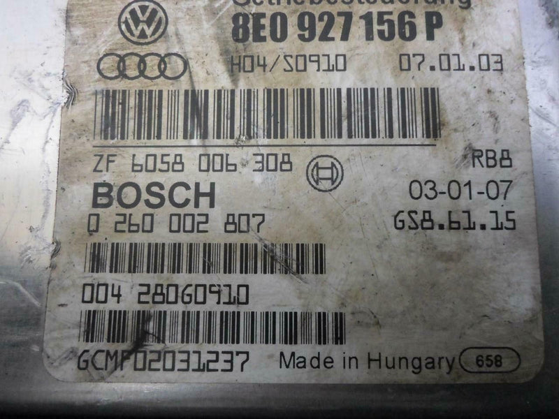 Transmission Control Module TCM TCU Audi A4 2003 2004 8E0927156P 1.8L