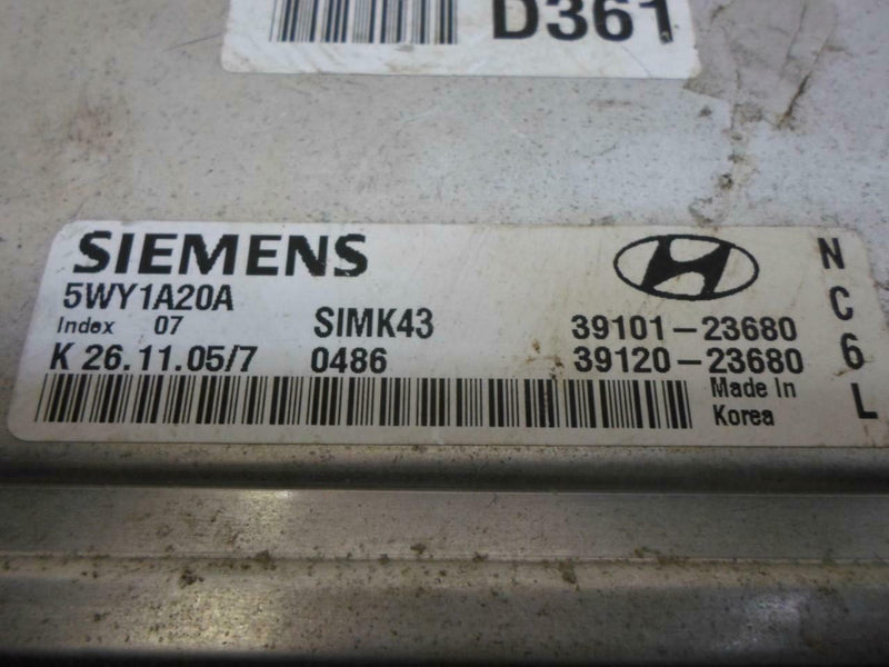 OEM Engine Computer Kia Spectra 2006 39120-23680 At ECM PCM ECU